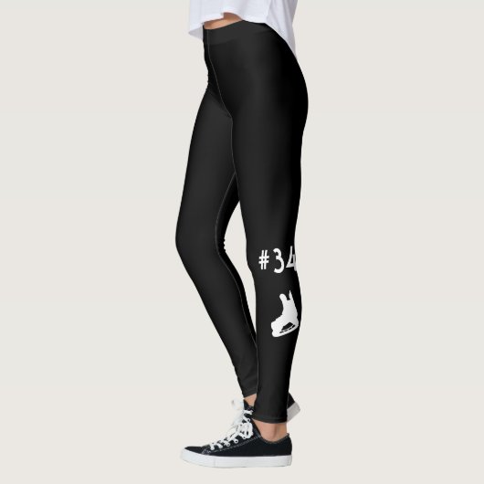 Hockey mama leggings speler nummer zwart (Links)