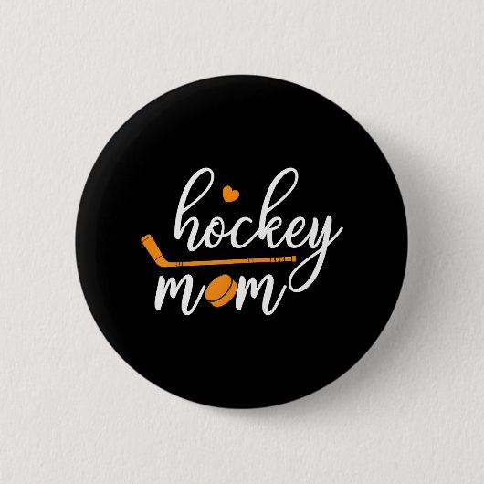 Hockey mama mama ronde button 5,7 cm (Voorkant)