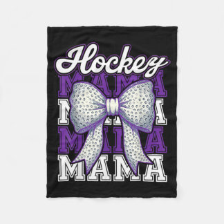 Hockey Mama Moeder Bal Boog Trots Sporten Moeder Z Fleece Deken