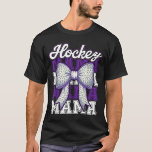Hockey Mama Moeder Bal Boog Trots Sporten Moeder Z T-shirt
