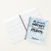 Hockey mama notebook favoriete speler blauw ijs notitieboek (Binnen)