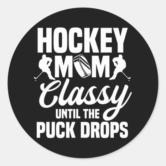 Hockey mama Player Team Sport Moederdag Field Ronde Sticker (Voorkant)