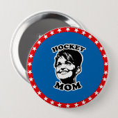 Hockey mama ronde button 4,0 cm (Voorkant /achterkant)