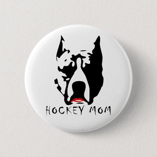 Hockey mama ronde button 5,7 cm (Voorkant)