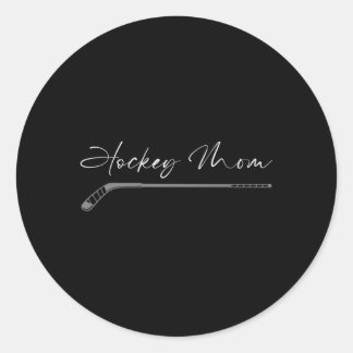 Hockey mama ronde sticker