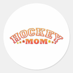 Hockey mama ronde sticker