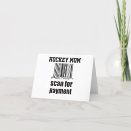 Hockey mama Scan for Payment Bedankkaart