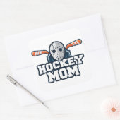 Hockey mama vierkante sticker (Envelop)