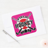 Hockey mama vierkante sticker (Envelop)