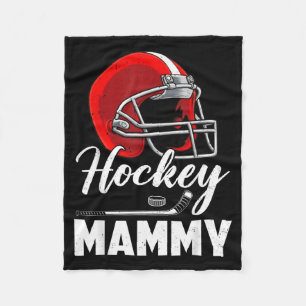 Hockey Mammy Hockey Speler Familie Matching Fleece Deken
