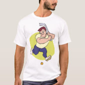 Hockey Man Mannen T-Shirt (Voorkant)