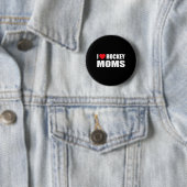 Hockey Mannen waar ik van hou Ronde Button 5,7 Cm (In situ)