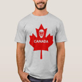 Hockey Mask op Canada Maple Leaf T-shirt (Voorkant)