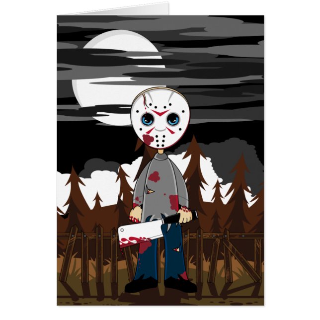 Hockey Mask Serial Killer Card (Voorkant)