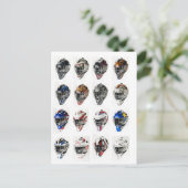 Hockey-maskers Briefkaart (Staand voorkant)