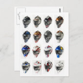 Hockey-maskers Briefkaart (Voorkant / Achterkant)