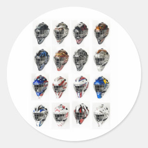 Hockey-maskers Ronde Sticker