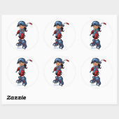 Hockey Meisje 3" Ronde Stickers (Vel)