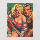  hockey meisje briefkaart (Voorkant)