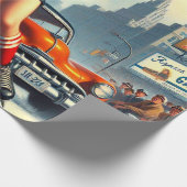  hockey meisje cadeaupapier (Hoek)