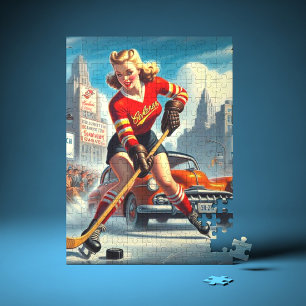  hockey meisje legpuzzel
