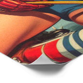 hockey meisje poster (Hoek)