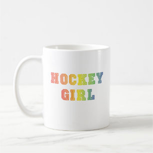 Hockey Meisje Rainbow Koffiemok