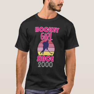 Hockey-meisje sinds 2000 t-shirt