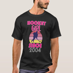 Hockey meisje sinds 2004 t-shirt