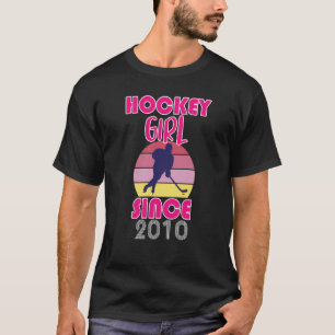 Hockey meisje sinds 2010 t-shirt