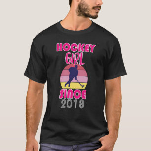 Hockey meisje sinds 2018 t-shirt