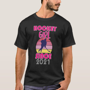 Hockey-meisje sinds 2021 t-shirt