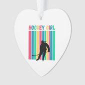 Hockey meisje verticale strepen ornament (voorkant)