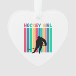 Hockey meisje verticale strepen ornament