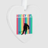 Hockey meisje verticale strepen ornament (voorkant)