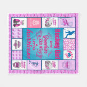 Hockey Meisje Zijn Zonneschijn Fleece Deken (Voorkant (Horizontaal))