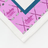 Hockey Meisje Zijn Zonneschijn Fleece Deken (Hoek)