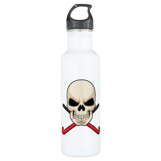 Hockey met Hockey bat Waterfles (Voorkant)