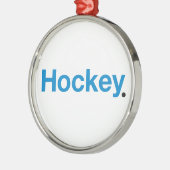 Hockey Metalen Ornament (Links)