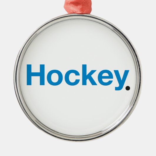 Hockey Metalen Ornament (Voorkant)