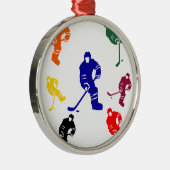 HOCKEY METALEN ORNAMENT (Rechts)