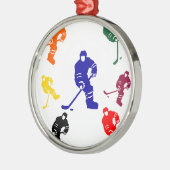 HOCKEY METALEN ORNAMENT (Links)