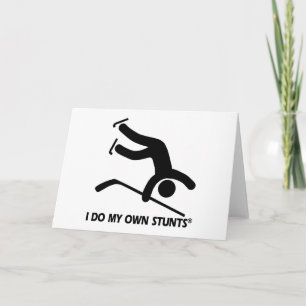Hockey Mijn eigen stunts Feestdagen Kaart