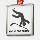 Hockey Mijn eigen stunts Metalen Ornament (Links)