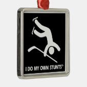 Hockey Mijn eigen stunts Metalen Ornament (Rechts)