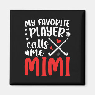 Hockey Mimi oma trots op hockey speler Magneet