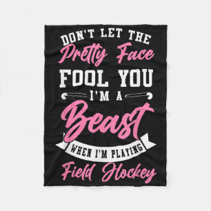 Hockey Misleid Niet Door Het Pretty Face I' Fleece Deken