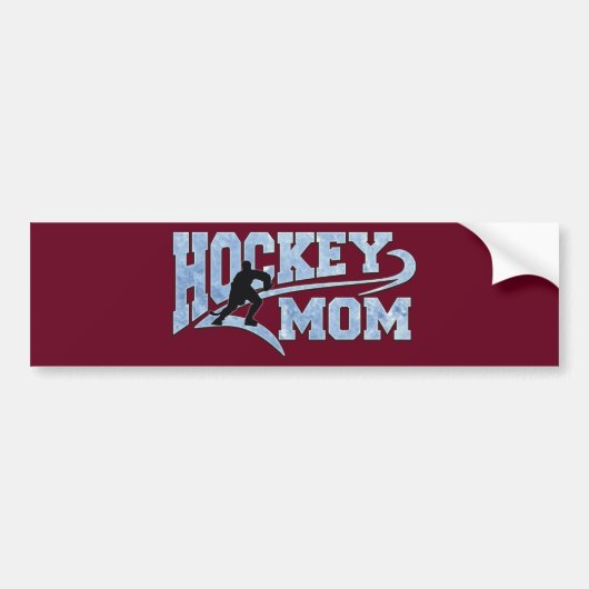 Hockey Moeder Atletische Staart Bumpersticker (Voorkant)
