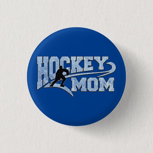 Hockey Moeder Atletische Staart Ronde Button 3,2 Cm (Voorkant)