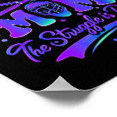 Hockey Moeder De Strijd Is Echt Keepersmasker Stic Poster (Hoek)